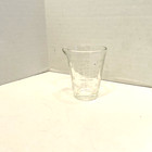 Clear Glass Measuring Jigger w/Pour Spout Embossed OZ ML TSP TBSP