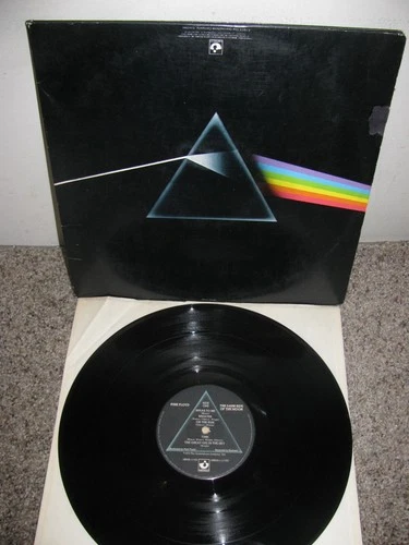 PSYCH LP- PINK FLOYD - THE  DARK SIDE OF THE MOON - POSTER AND AND HYPE  STICKER
