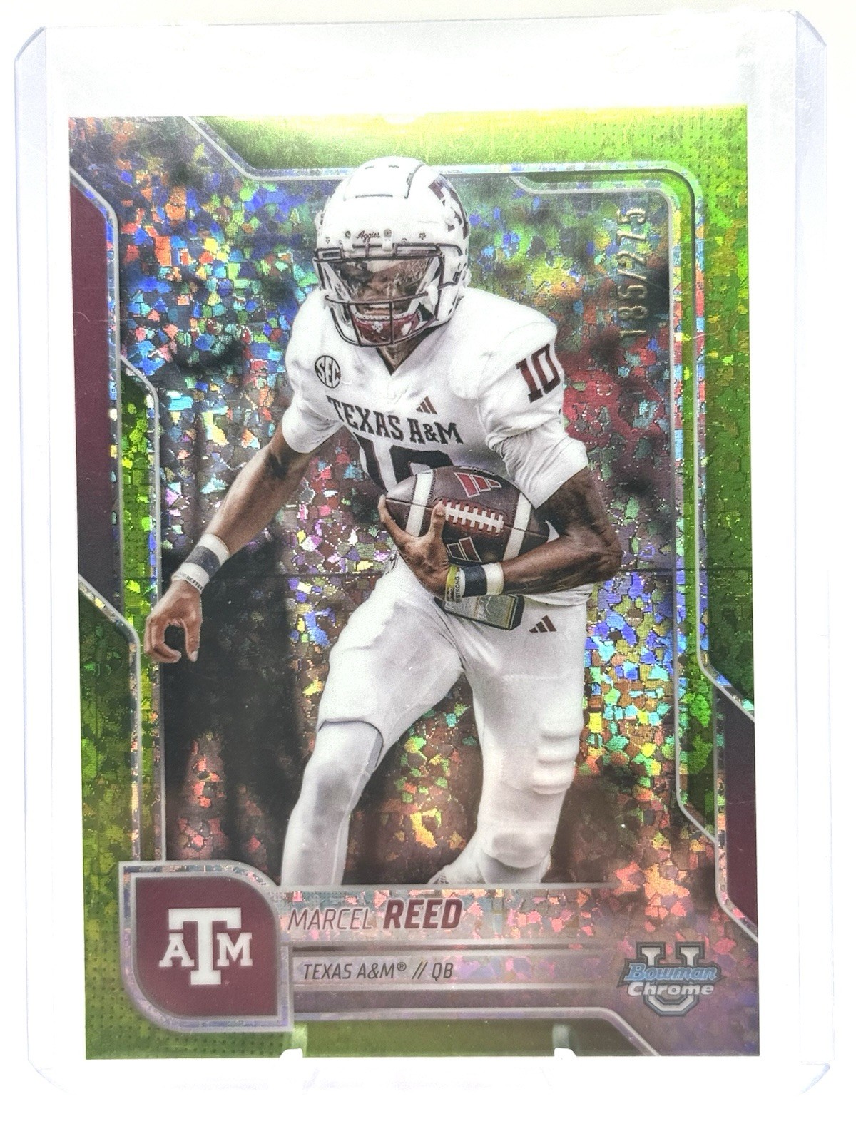 2025 Bowman U Chrome #133 Marcel Reed  Lime Green Mini Diamond #’d /275 ⭐️