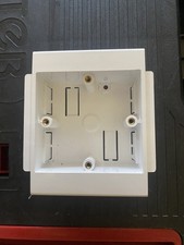 Marshall Tufflex 1 Gang 30mm Back Box For Trunking White (ESSB1WH) (box of 7)