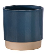 Übertopf Eno runder Indoor Blumentopf Keramik glasiert versch. Farben, Dehner