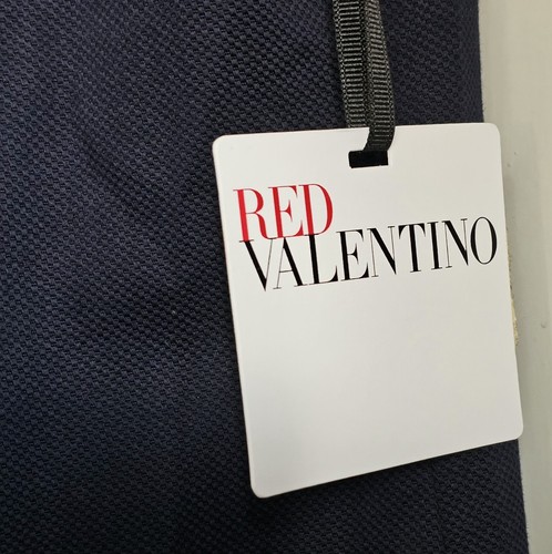 Red Valentino marineblauer Bateau-Ausschnitt mit Schleife neu aus altem Lagerbestand neu mit Etikett Damengröße 8 fehlender Gürtel - Bild 4 von 15