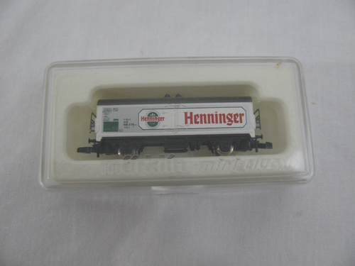 Marklin Mini-Club Z Scale Henninger Beer Billboard Reefer Box Car EX - Picture 9 of 11