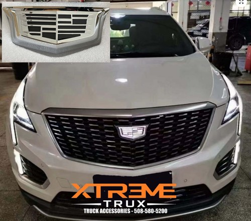 Fits 2016-2024 Cadillac XT4 XT5 XT6 Silver LED Grille Emblem ...