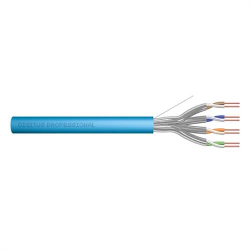 DIGITUS CAT 6A U-FTP Установочный кабель 500 МГц AWG 23/1 305 м Blau Verlegekabel