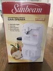 Sunbeam Can Opener With Adjustable Height And Knife Sharpener 3108-8 Vintage. K2