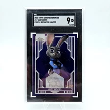 2023 Disney Topps Chrome Judy Hopps #17 SGC 9 Purple /299 1st Edition