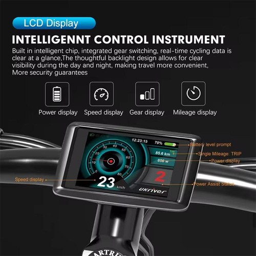 EBike 36V/48V/52V 35A Controller w/Display Brake For1000W-1500W Brushless Motor - Picture 17 of 36
