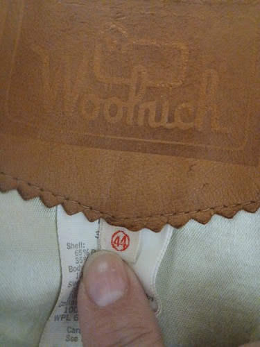 Woolrich 30076 Fur Lined LS Button Tan Long Winter Jacket Coat Men's 44 L - Picture 9 of 9