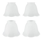 4 Pack Aspen Creative 23165-4 Transitional Frosted Beaded Ceiling Fan