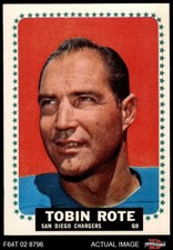 1964 Topps #171 Tobin Rote Chargers SHORT-PRINT Rice 6 - EX/MT