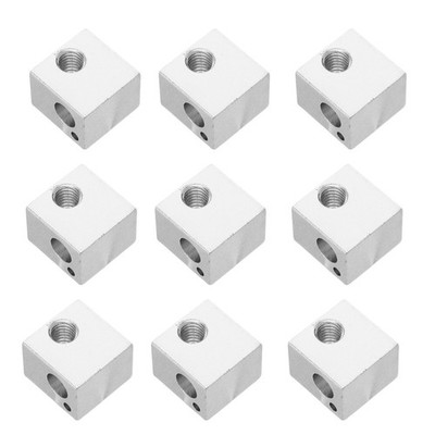 10 Pcs Print Heating Block Printing Kit 3d Printer Parts Aluminum Heater