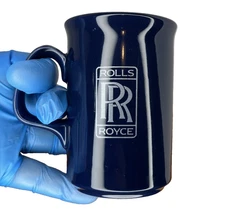 Rolls Royce Vintage coffee mug, Made in England 80’s Dealership Rare Luxury Car