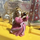 Vintage Pink Angel Hanging Christmas Ornament with birthstone — photo 2