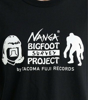 30th Anniversary NANGA TACOMA Fuji Records NANGA T-shirt Black 