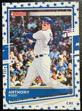2020 Donruss Independence Day #132 Anthony Rizzo Chi-Town Nickname Variation