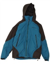 COLUMBIA Mens Interchange Windbreaker Jacket UK 40 Large Blue Colourblock CQ18