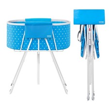 Portable Dog Bathtub,Elevated  Foldable Space-saving Pet Shower Station with Qu