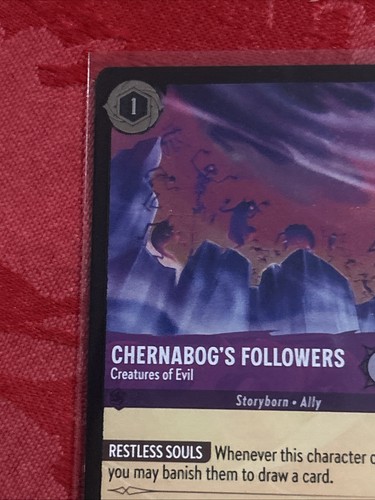 FOIL Lorcana Inklands - Chernabog's Followers - Creatures of Evil 36/204 FOIL - Picture 3 of 7