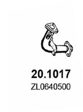 ASSO Abgasrohr Auspuffrohr für MAZDA 323 F VI (BJ) FAMILIA VI (BJ) 323 P V (BA)