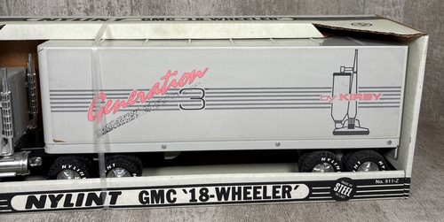 Vintage Nylint Kirby Vacuums GMC 18 Wheeler Semi Truck Pressed Steel - Picture 3 of 10