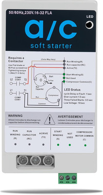 Home AC Soft Start Kit 16-32A - Cut Start-Up Current by 70%, Easy DIY!