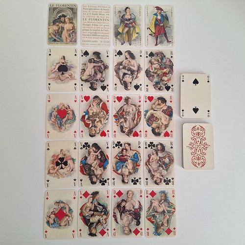 Rare 1950s Philibert P Becat Le Florentin Erotica Poker Playing Cards 6684/12000 - Picture 2 of 10