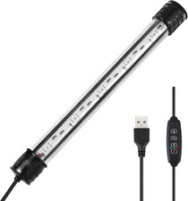 AQUANEAT Aquarium LED Submersible Light 7.5 Inch, USB Multi-Color Underwater