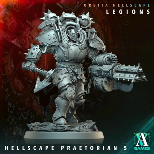 Hellscape Praetorian miniatures - DnD miniatures - Role Playing Game - scifi Mi - Bild 5 von 7