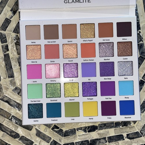 Mikayla X Glamlite: 30 Color Eyeshadow Face & Body Glitter Palette As Is - Picture 10 of 10