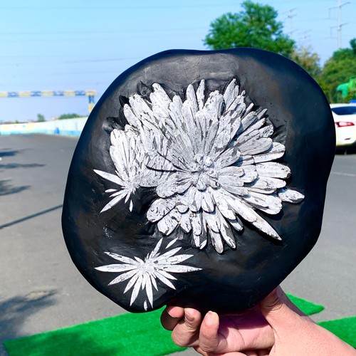 14.74LB  Natural chrysanthemum stone quartz carving aura healing gift - Picture 6 of 16