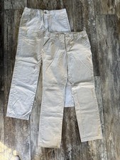 2 pair Cat  Jack school uniforms pants tan khaki light and dark - 16