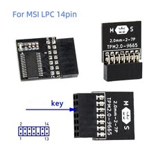 TPM 2.0 Module LPC 14 Pin Tpm 2.0 Remote Card Encryption Security Module For MSI