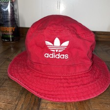 NEW Adidas Red Bucke Hat Small NWT