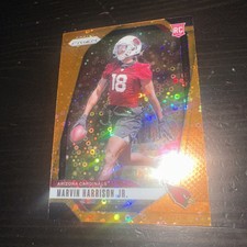 2024 Panini Prizm Marvin Harrison Jr RC ORANGE DISCO PRIZM #375 Cardinals Rookie
