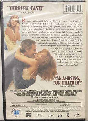 Everyone Says I Love You (DVD, 1999) Alan Alda Woody Allen NEW Sealed - Imagen 2 de 2