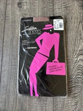Vintage silken sheers Pantyhose shiny control top by Marianne Taupe sz C
