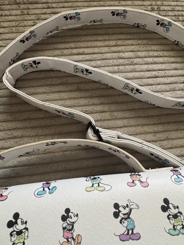 Disney Mickey Mouse Purse Crossbody Handbag Bag LOUNGE FLY Adjustable Cute Poses - Picture 4 of 13