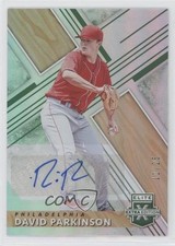 2019 Panini Elite Extra Edition Emerald 11/25 David Parkinson #167 Auto nd3
