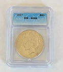 1927 P Mint Silver Peace Dollar IGC AU55