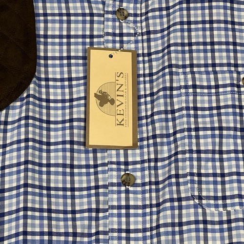 Kevin’s Plantation Collection Men’s Shirt Large Blue Cotton L/S Classic Fit NWT - Bild 3 von 18