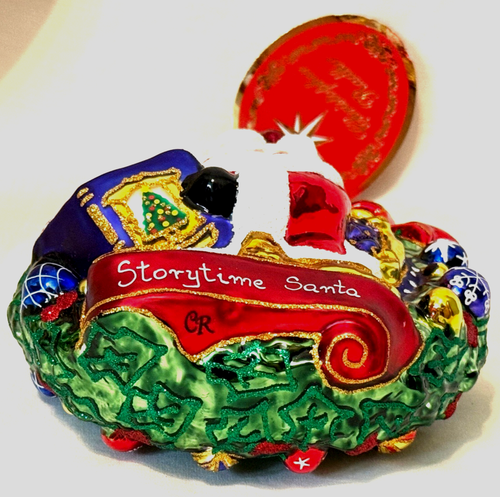 Christopher Radko Ornamento Santa Story Time Gema (1021070) 2 Caras Navidad - Imagen 8 de 10