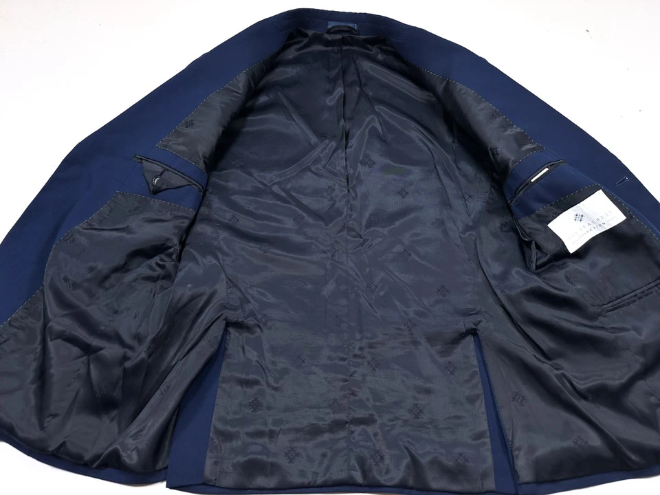 Traje Chaqueta Ryan Seacrest Distinction 38S Hombre Azul Marino 2 Botones Doble Ventilación Foto 2 de 4