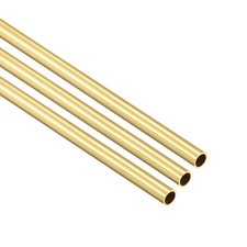 3 Pcs 300mm Length 5mm OD Brass Round Tube 300mm Length 10mm OD