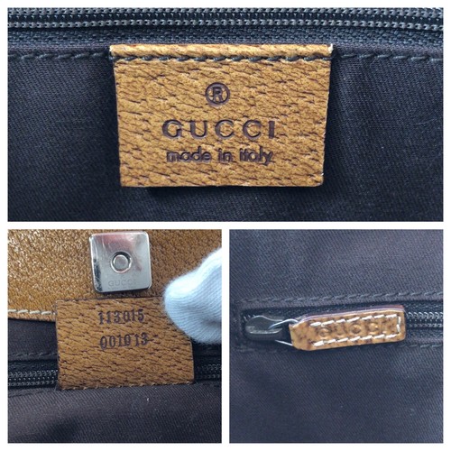 GUCCI 113015 Tote Bag Handtasche Braun Beige Silber Hardware GG Canvas GG - Bild 4 von 10
