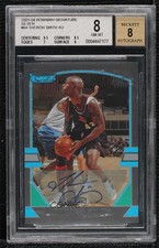2003-04 Bowman Signature Silver /249 Theron Smith #64 BGS 8 Rookie Auto RC