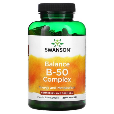 2 X Swanson, Balance B-50 Complex, 250 Capsules
