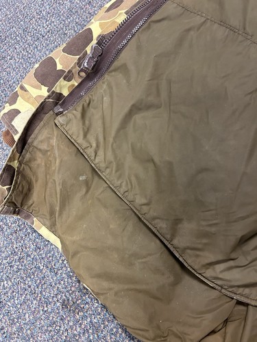 VTG LL Bean GoreTex Jacket Mens XXL Duck Camouflage Hunting Olefin USA 1980s - Picture 14 of 19
