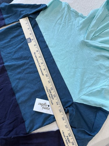 Camisa con Capucha Rumi & Ryder Niños Clásica Manga Larga - Azul Bloque de Color Nueva con Etiquetas Med 8-10 - Imagen 3 de 6