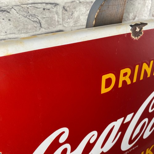 COCA-COLA Enamel Sign 23.6x15.7x0.4" (60x40x1cm) Nice Big Restaurant Drink Decor - Picture 14 of 22